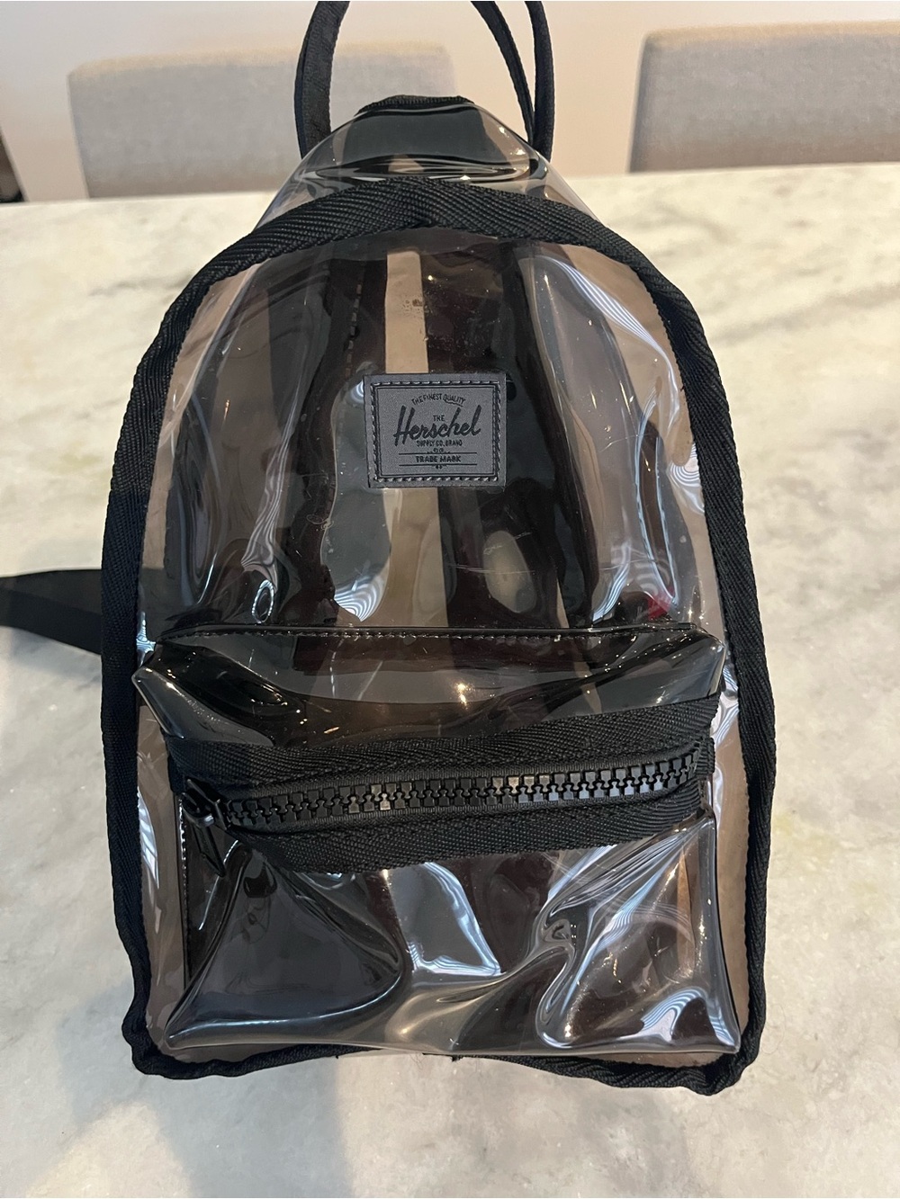 Herschel Supply Company Clear Mini Backpack with Black Trim